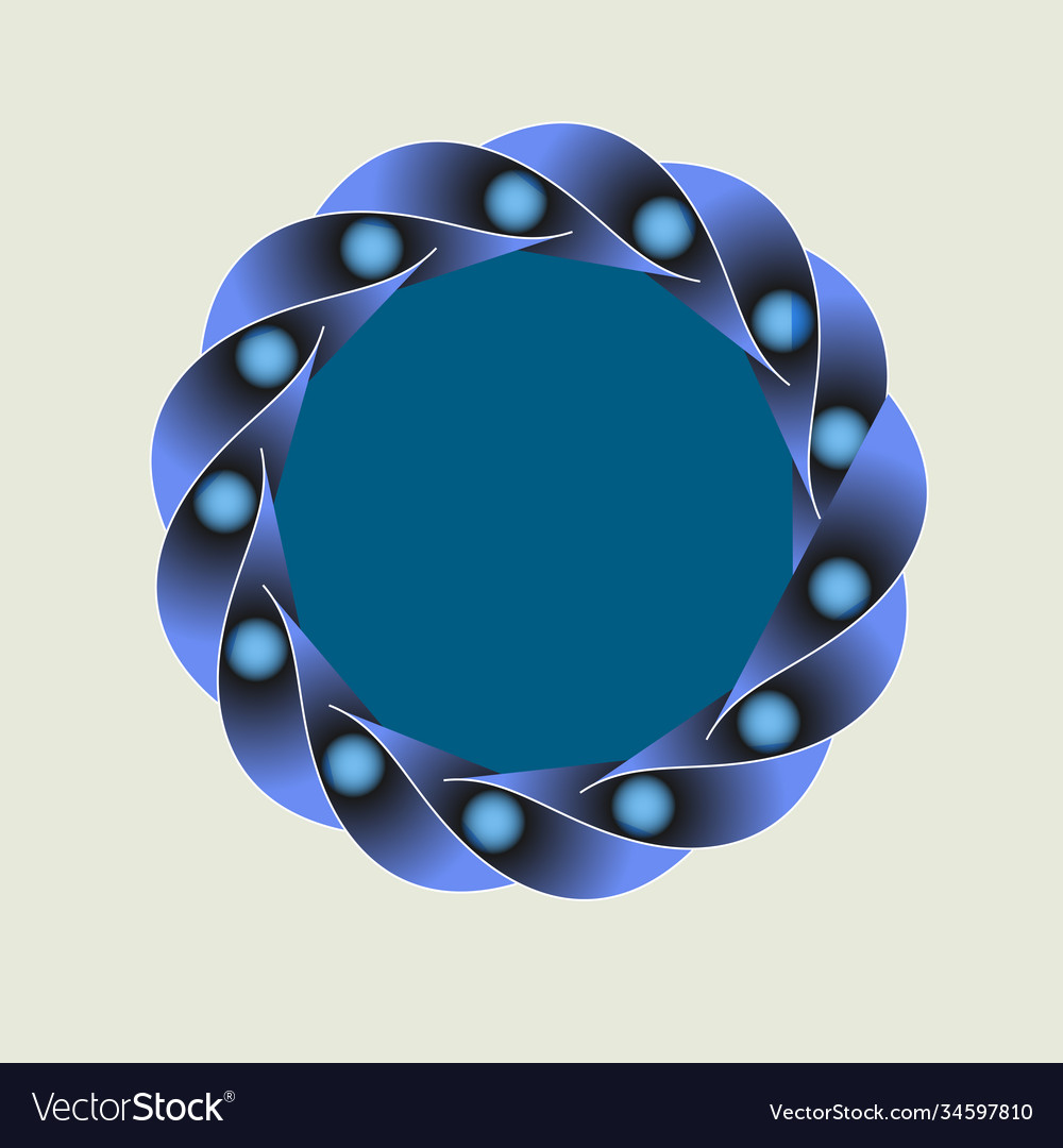 Abstract circle frame isolated design Vector Image Abstract circle frame isolated design