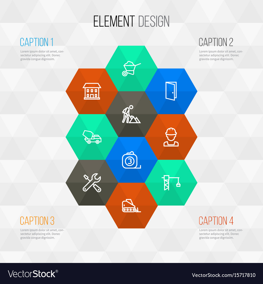 Building outline icons set collection of tower