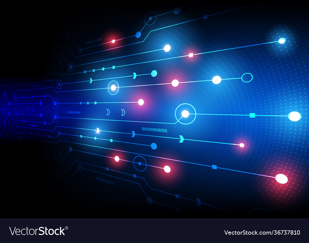 Circuit technology background with hi-tech digital vector image Circuit technology background with hi-tech digital
