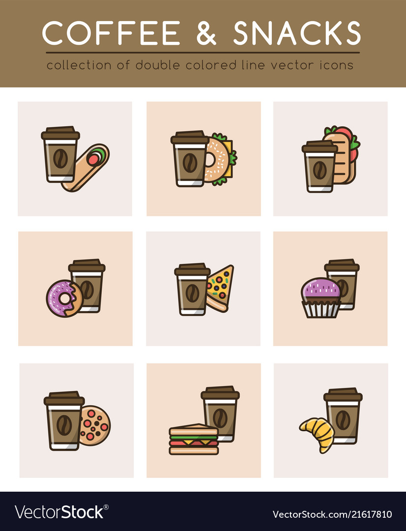 Coffee & Fast Food Icons