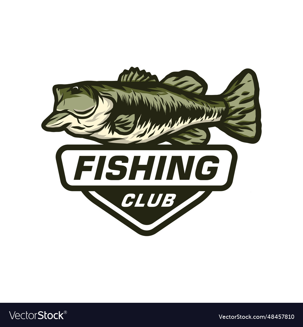 Fishing bass Royalty Free Vector Image - VectorStock