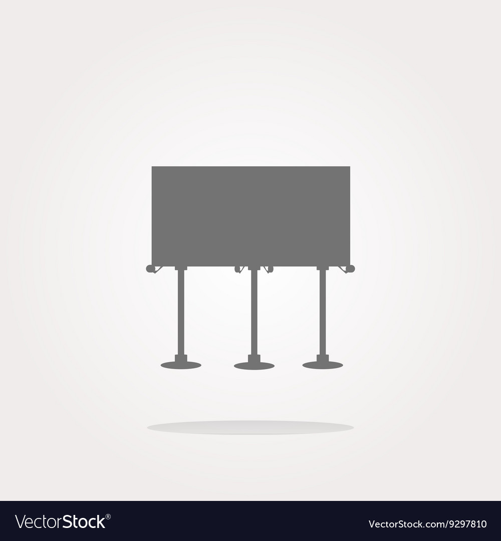 Glossy icon button with billboard isolated