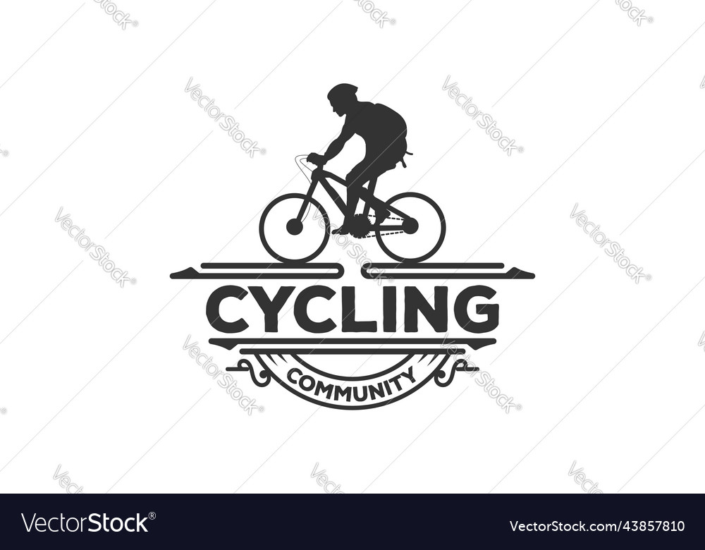 Retro vintage man male riding bike cycle bicycle