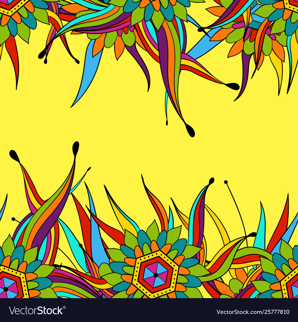 Seamless pattern background with abstract leaves