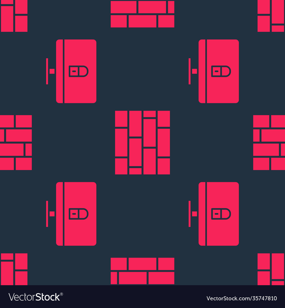 Set lock on computer monitor and bricks