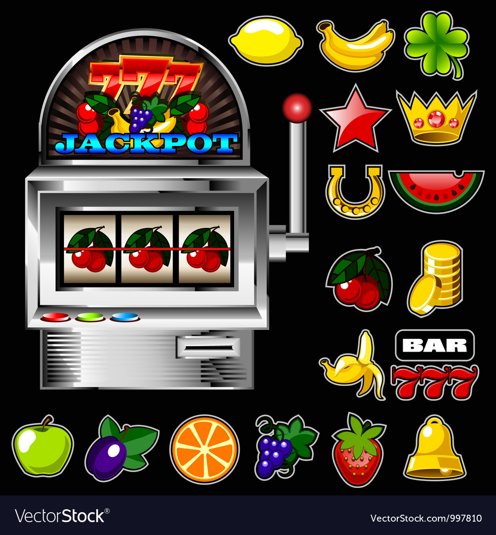 Slot machine Royalty Free Vector Image - VectorStock