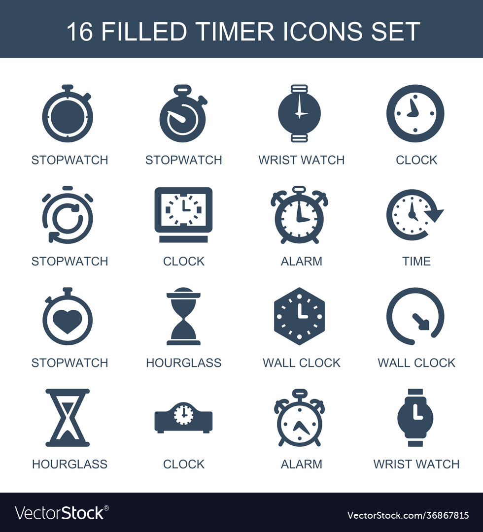 16 timer icons