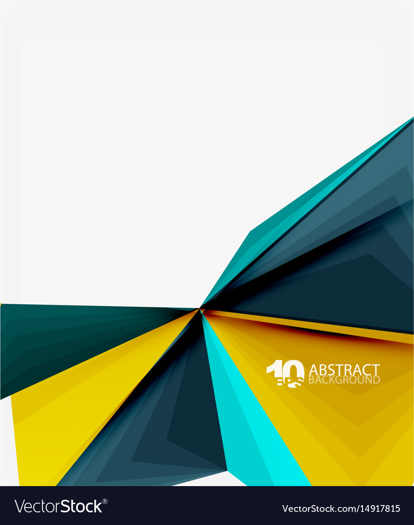 3d triangle polygonal abstract