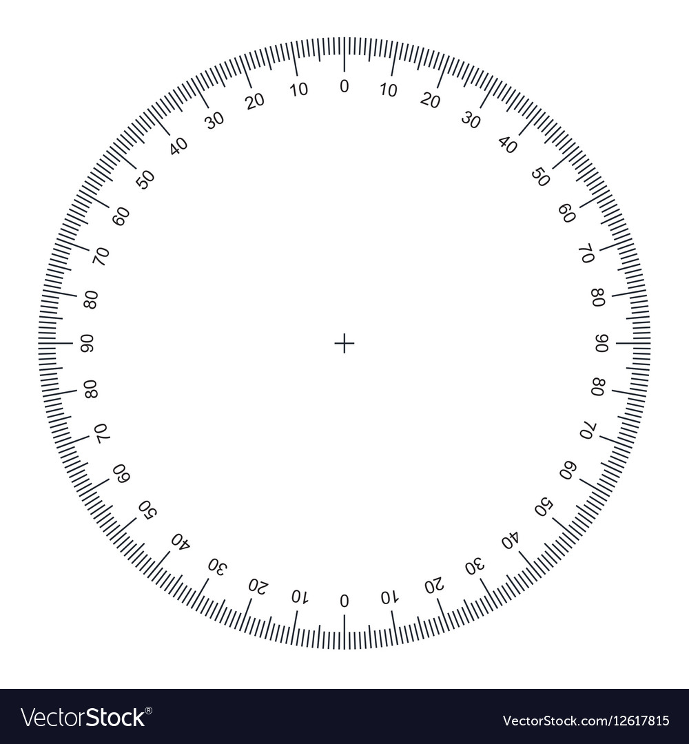 Empty Protractor - Graduated Ruler