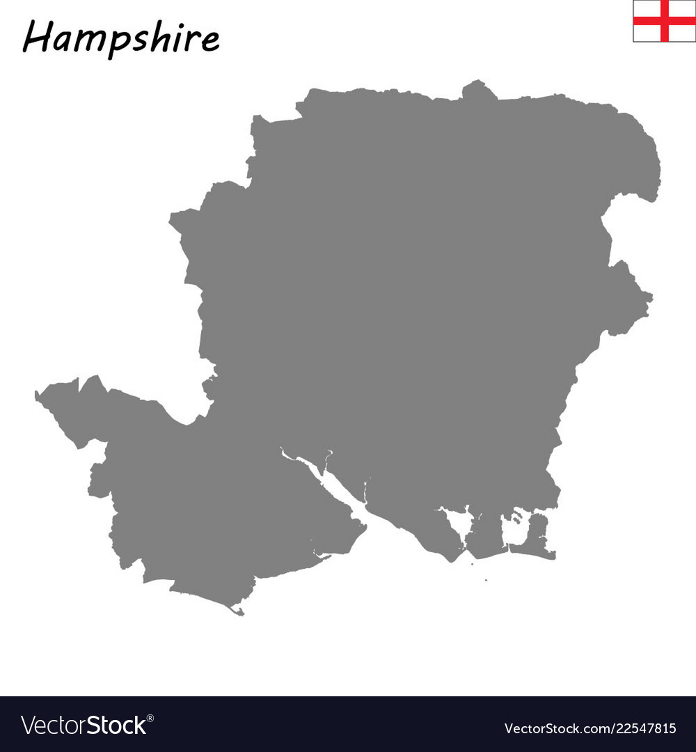 High quality map is a ceremonial county of england vector image High quality map is a ceremonial county of england
