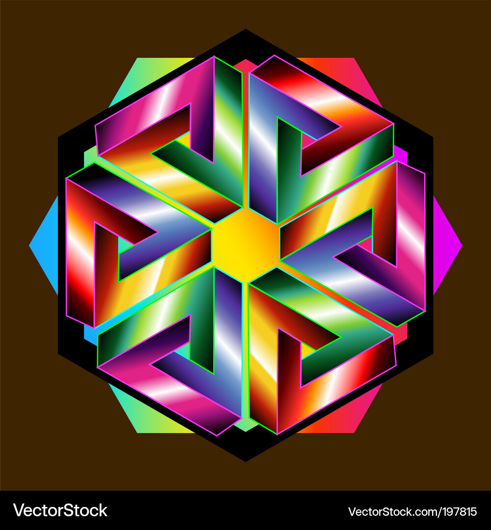 Penrose triangle Royalty Free Vector Image - VectorStock