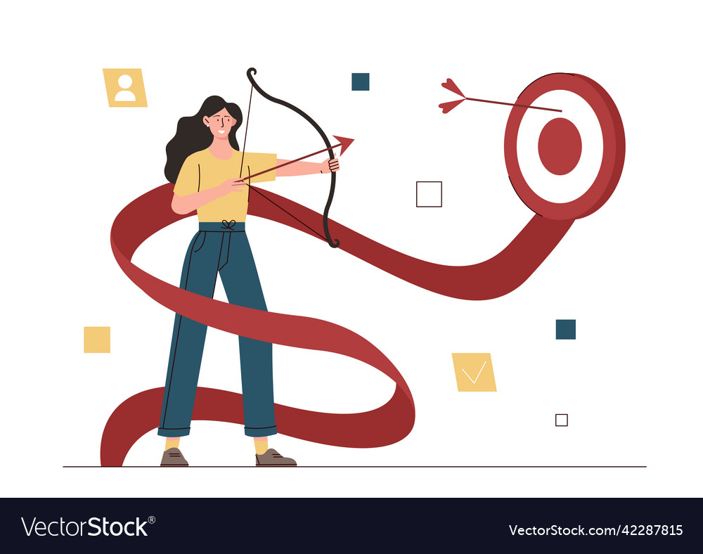 Persönliche Entwicklung und Erreichung von Zielen vector image Persönliche Entwicklung und Erreichung von Zielen