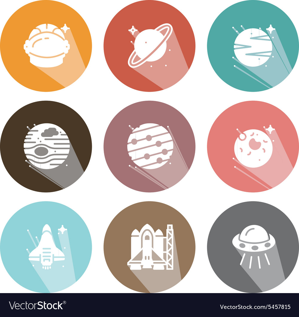Planet & Space Icons - Shadow Set