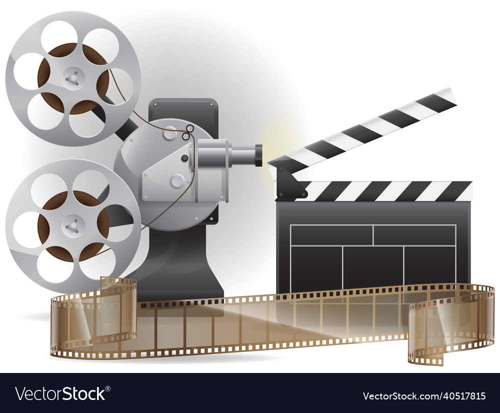 Set icons cinematography cinema and movie film