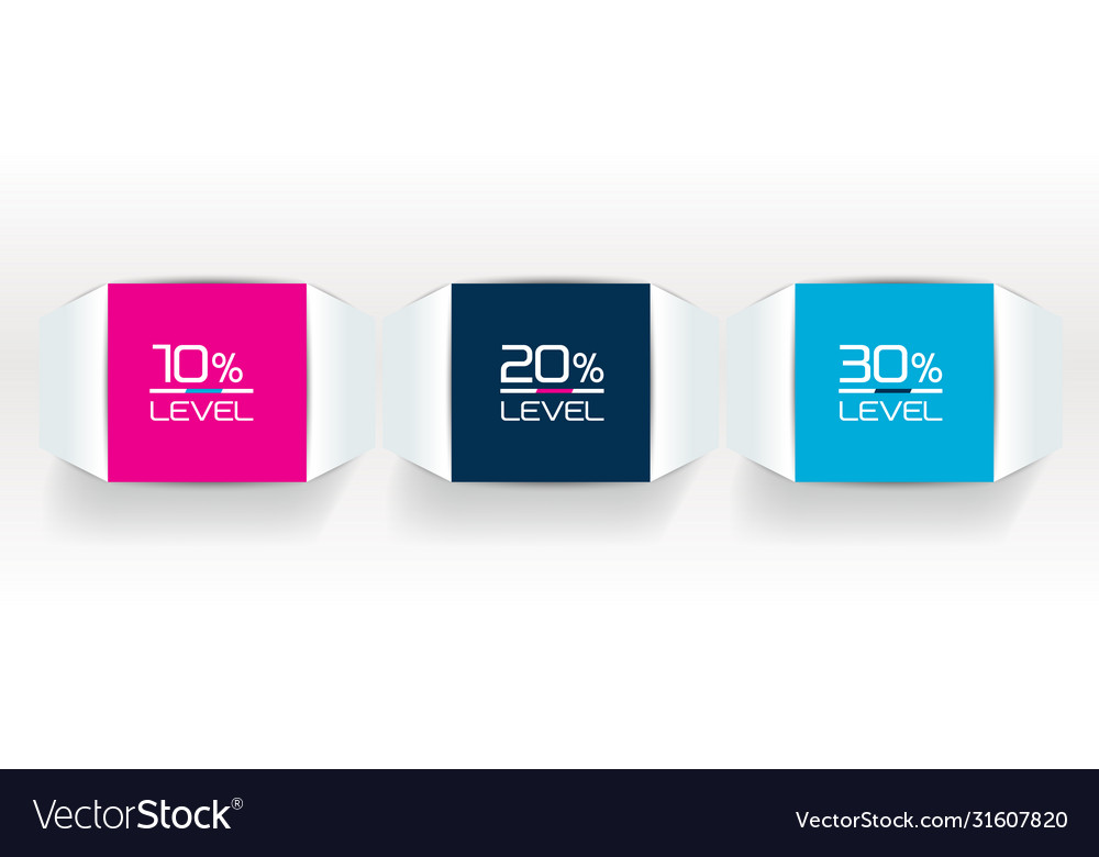 3 steps tutorial chart diagram one two three vector image 3 steps tutorial chart diagram one two three
