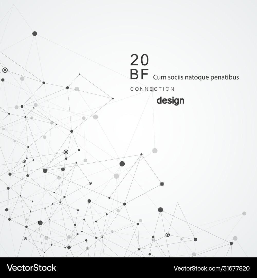 Abstract polygonal technology background Vector Image