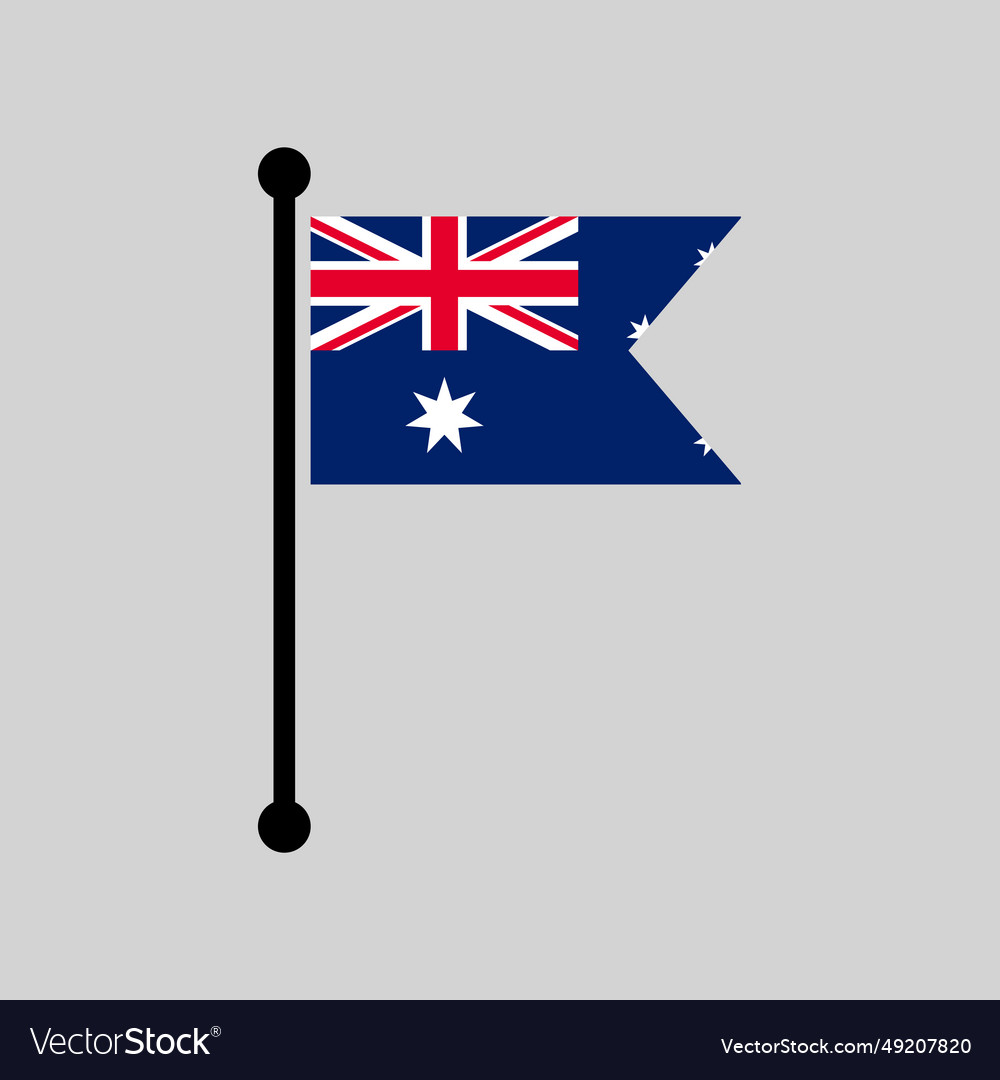 Australia flagpole australian flag map pointer