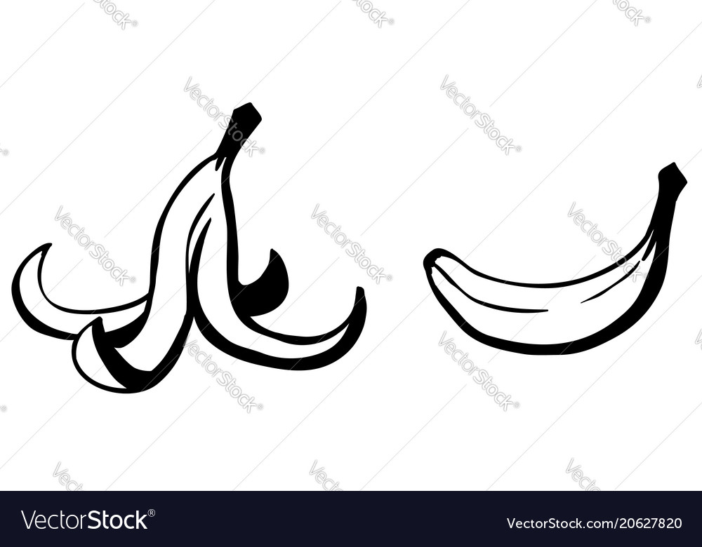 Cartoon Banana Peel - Slippery Hazard