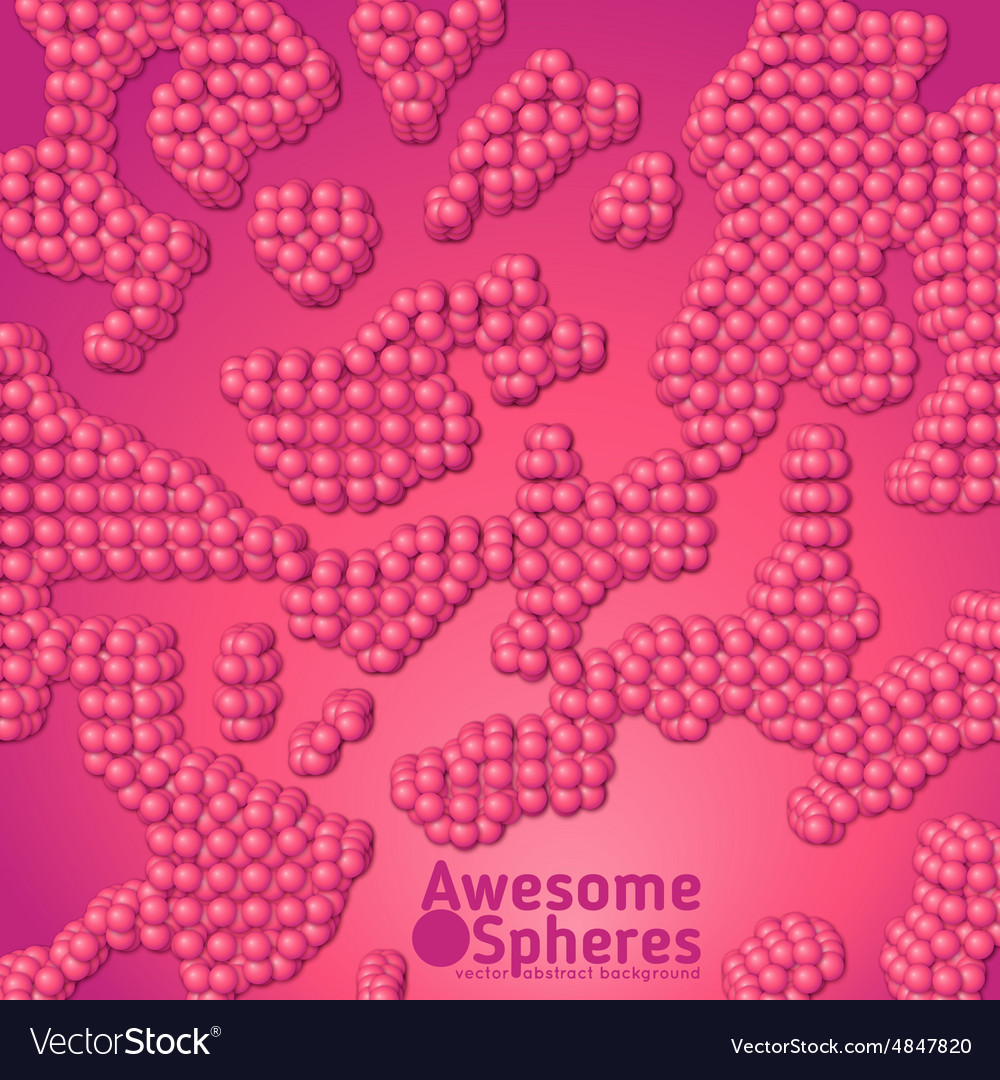 Chain of spheres with soft shadows