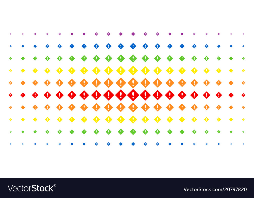 Error spectrum halftone array Vector Image Error spectrum halftone array