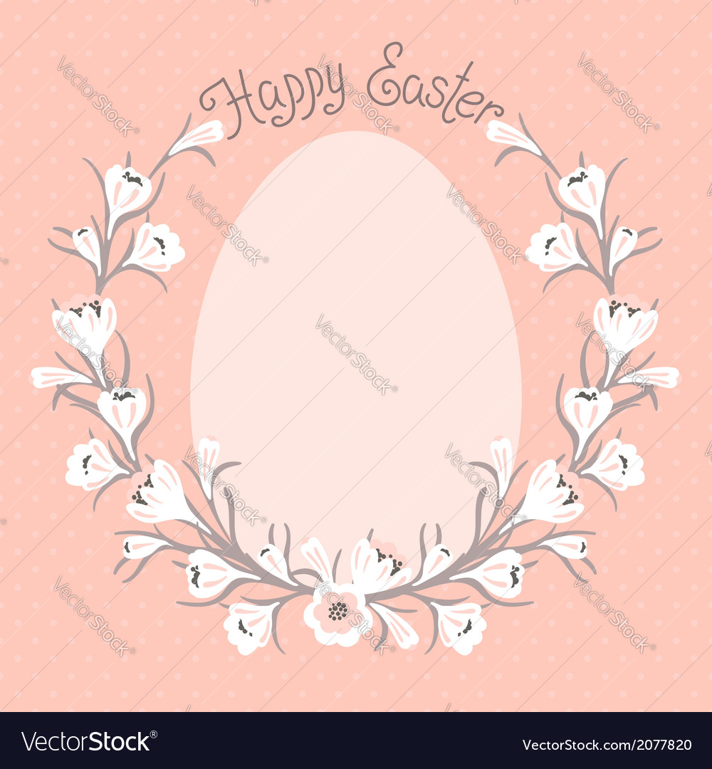 Happy Easter card with place for your text Vector Image