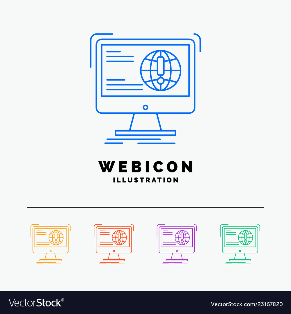 Information content development website web 5 Vector Image Information content development website web 5