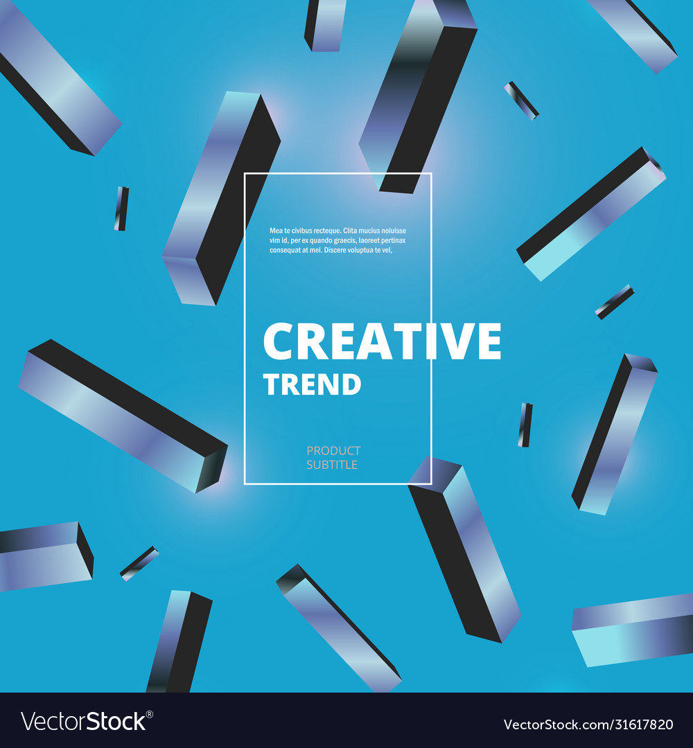 Isometric pattern background in square vector image Isometric pattern background in square