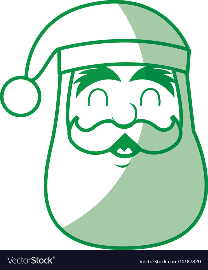 Santa Claus Head Character Royalty Free Vector Image