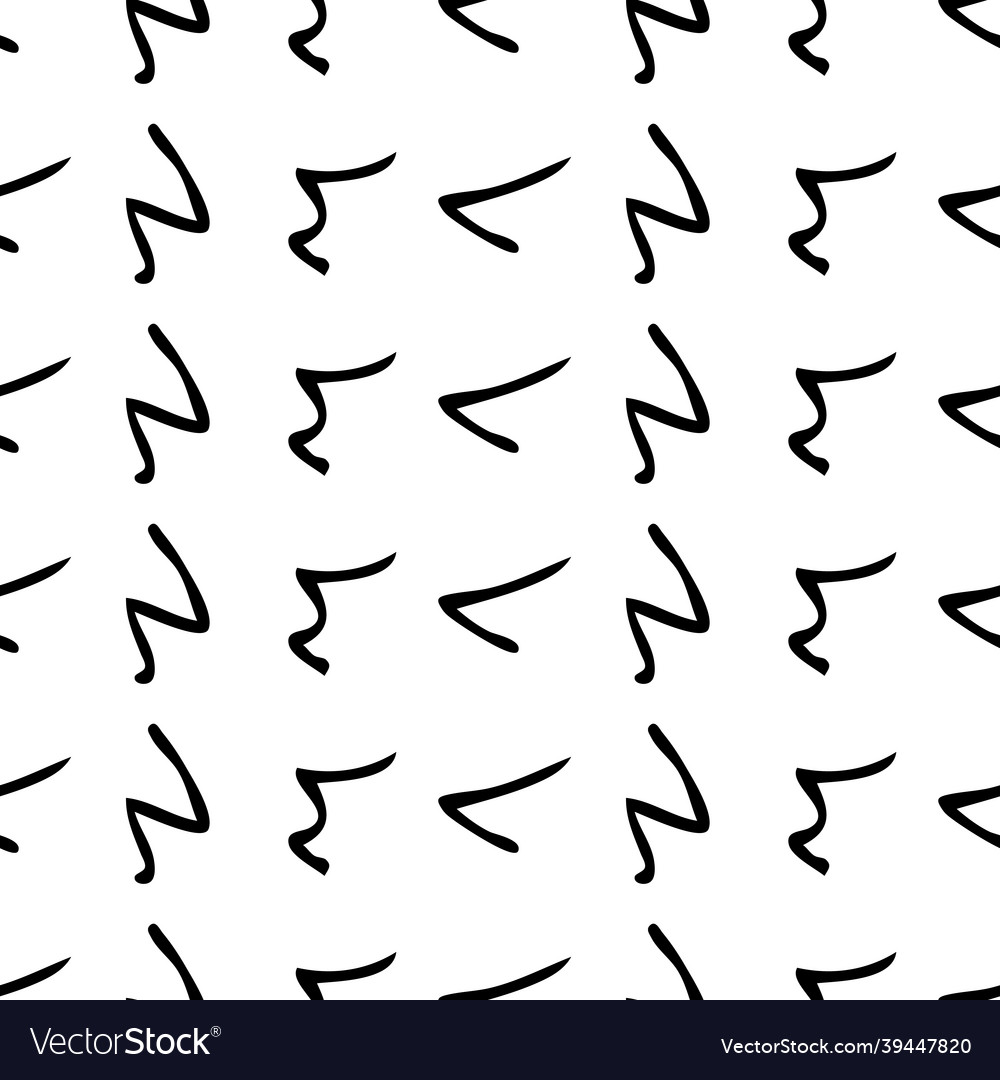 Seamless pattern with sketch squiggle Vector Image Seamless pattern with sketch squiggle