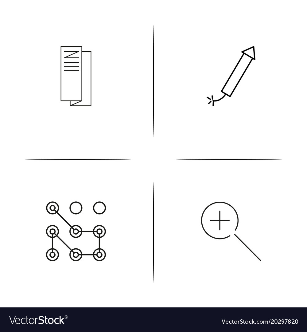 Web und Text einfache lineare Icon setsimple Umriss