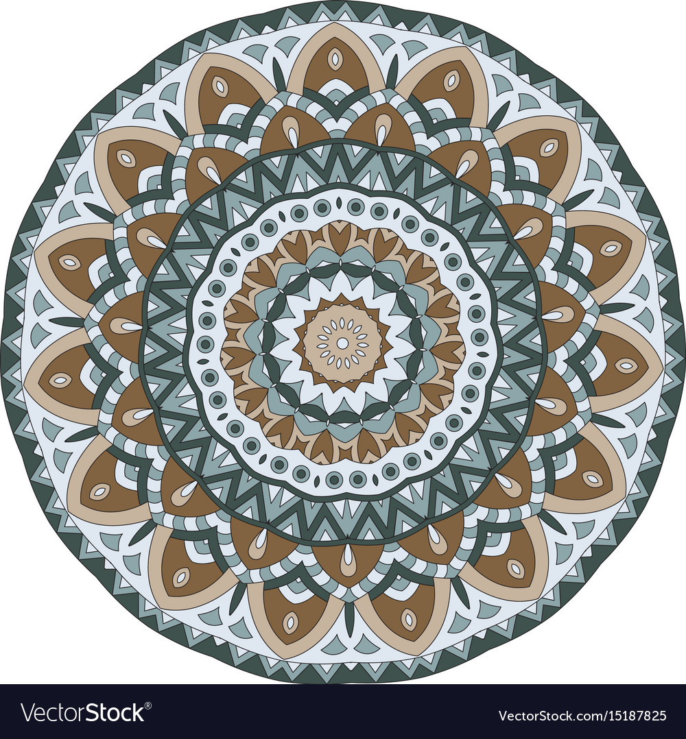 Abstract design element round mandala