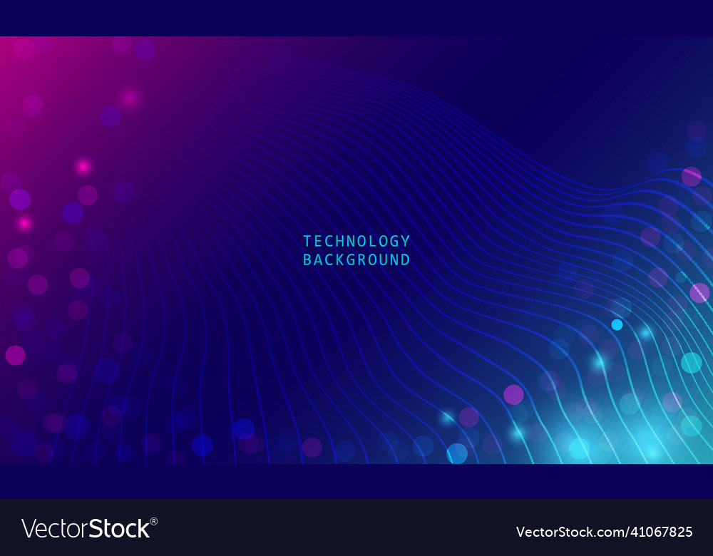 Abstract technology particles mesh background Vector Image Abstract technology particles mesh background