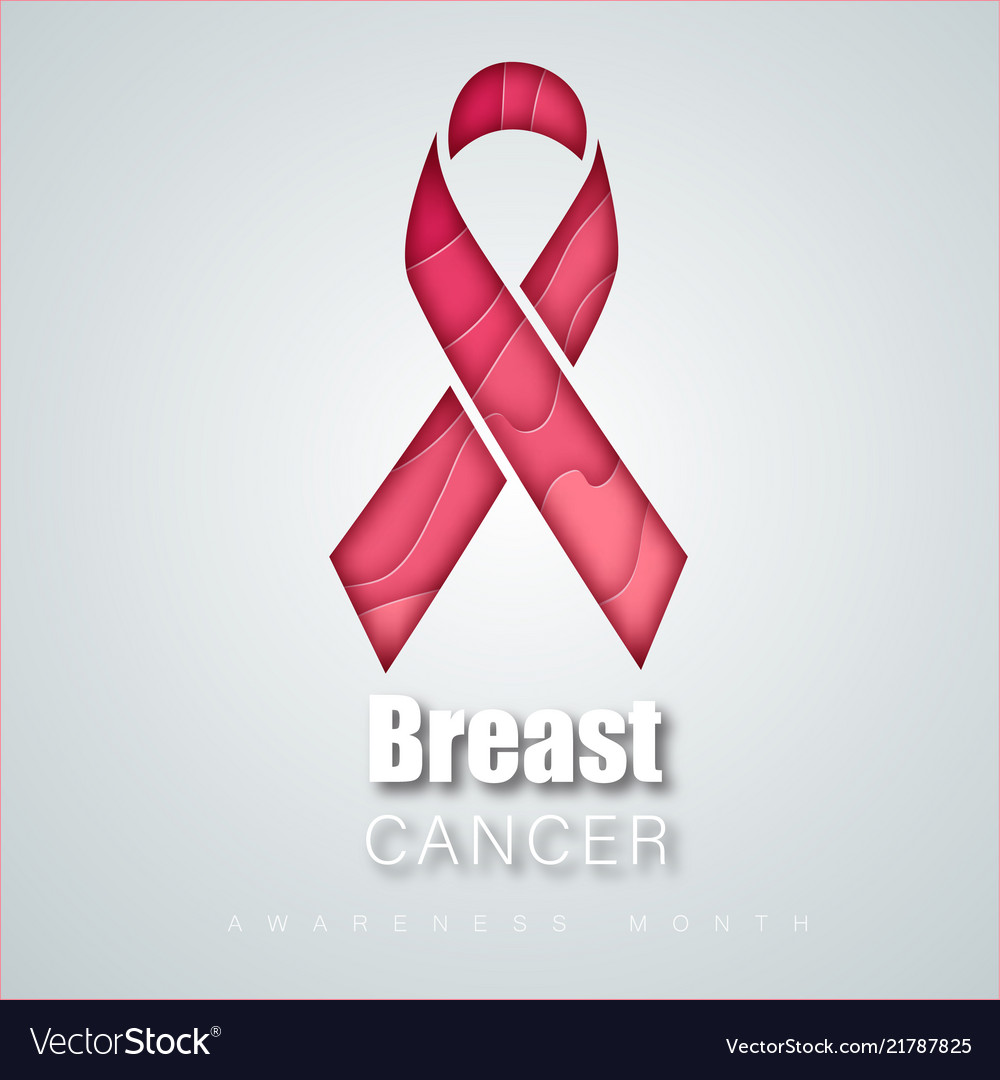 Breast cancer awareness symbol pink ribbon