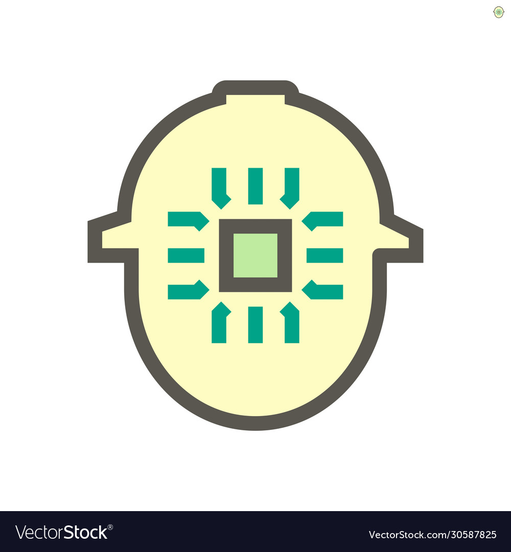 Computer chip processor and engineer vector image Computer chip processor and engineer