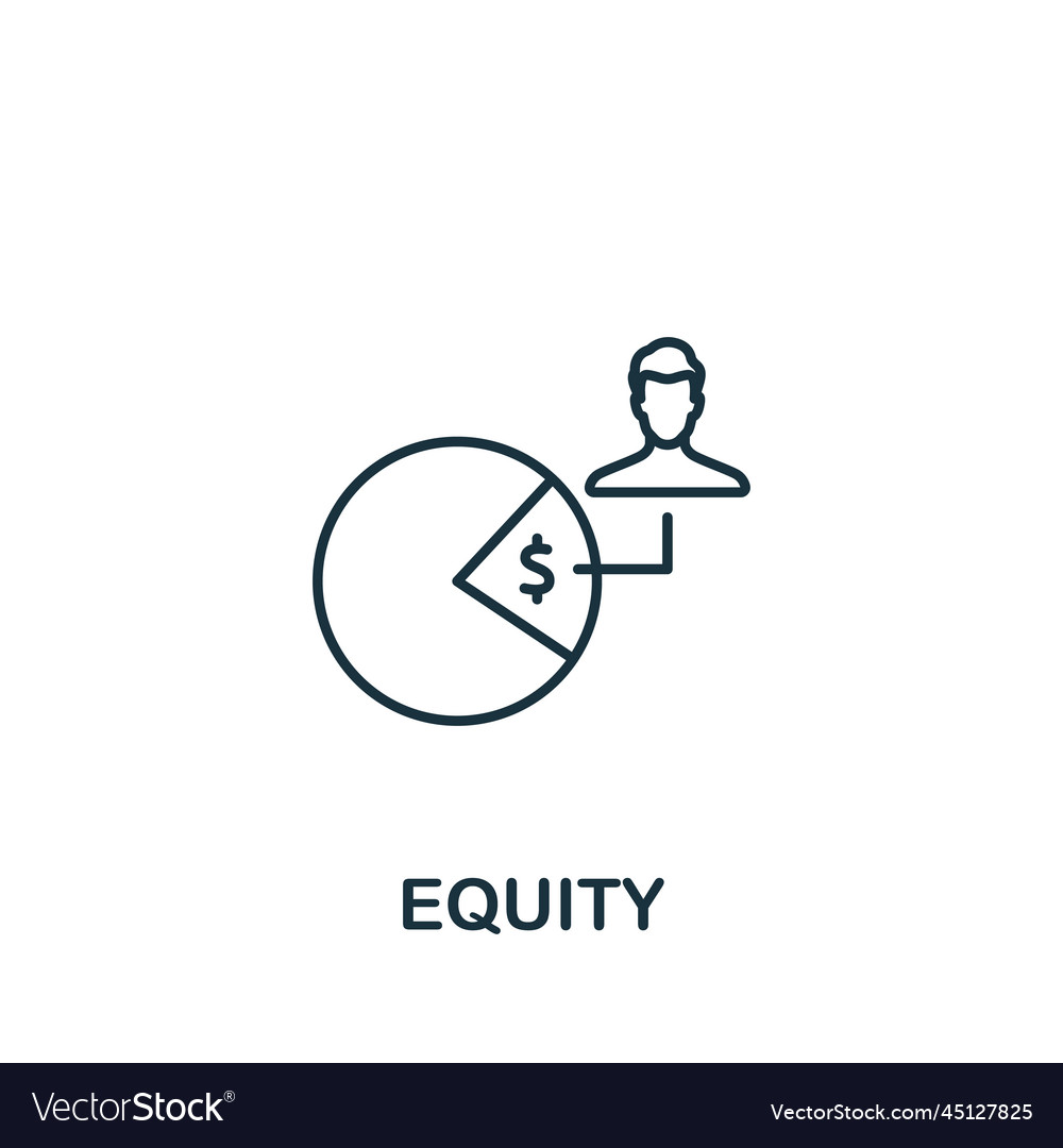 Equity-Symbol monochrom einfache Politik