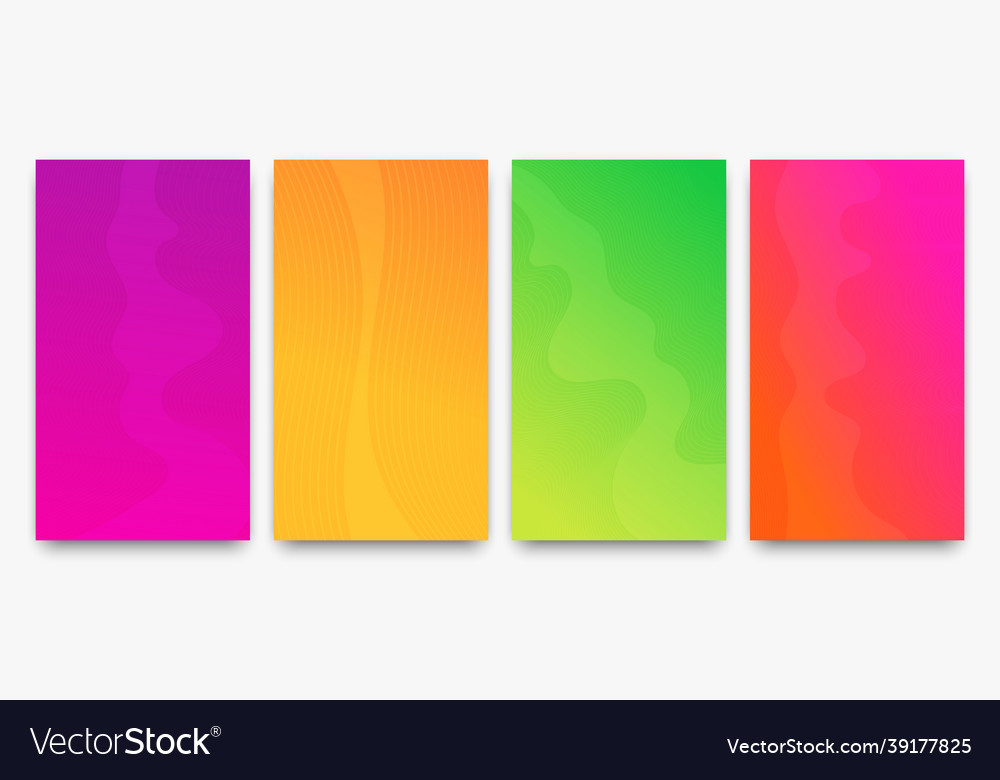 Modern colorful gradient background with lines vector image Modern colorful gradient background with lines