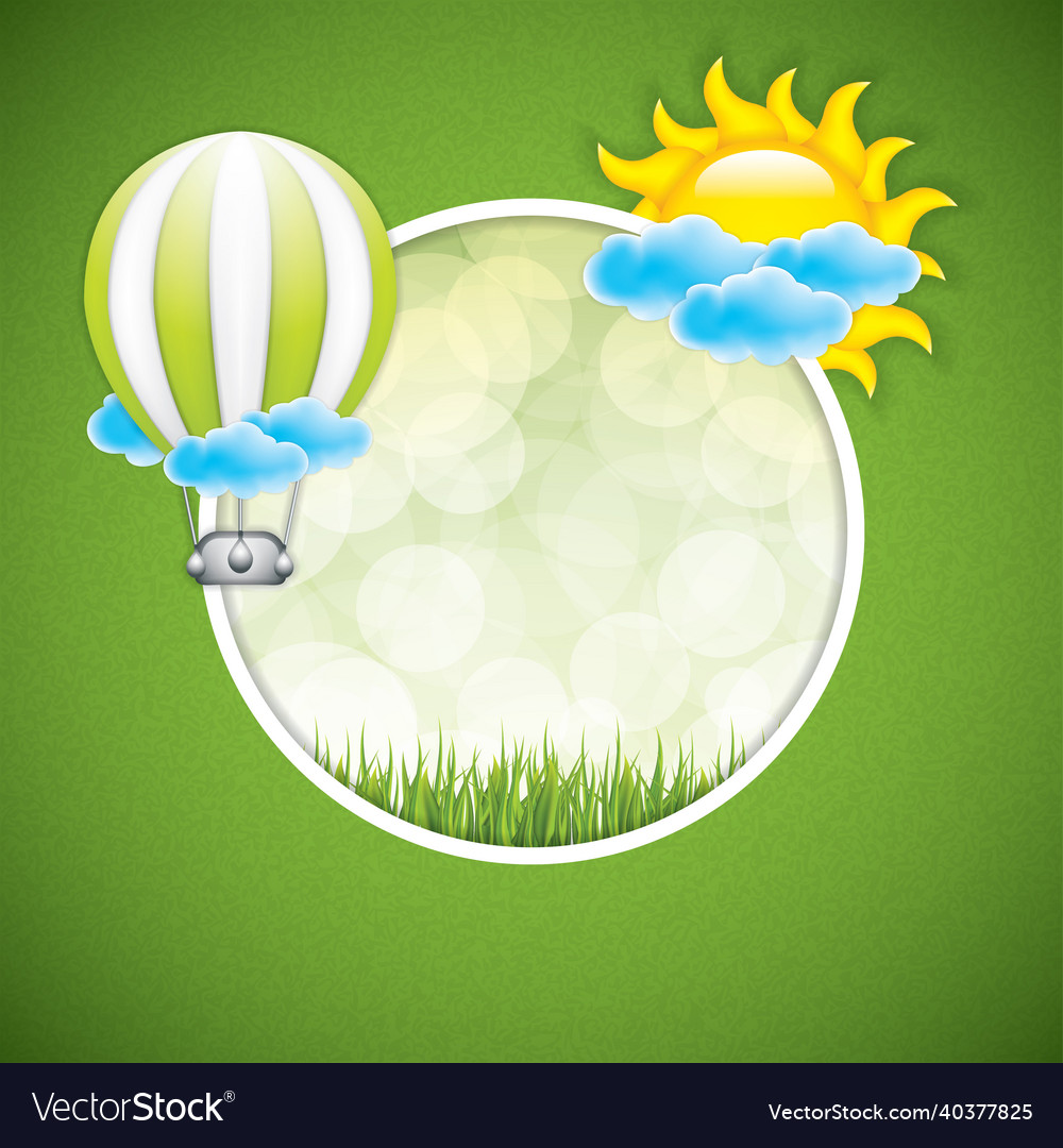 Spring frame vector image Spring frame
