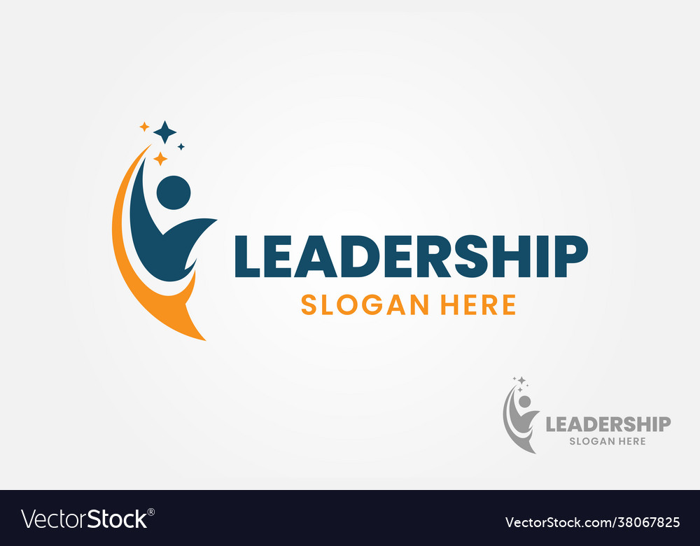 Success people logo template design leadership Vector Image