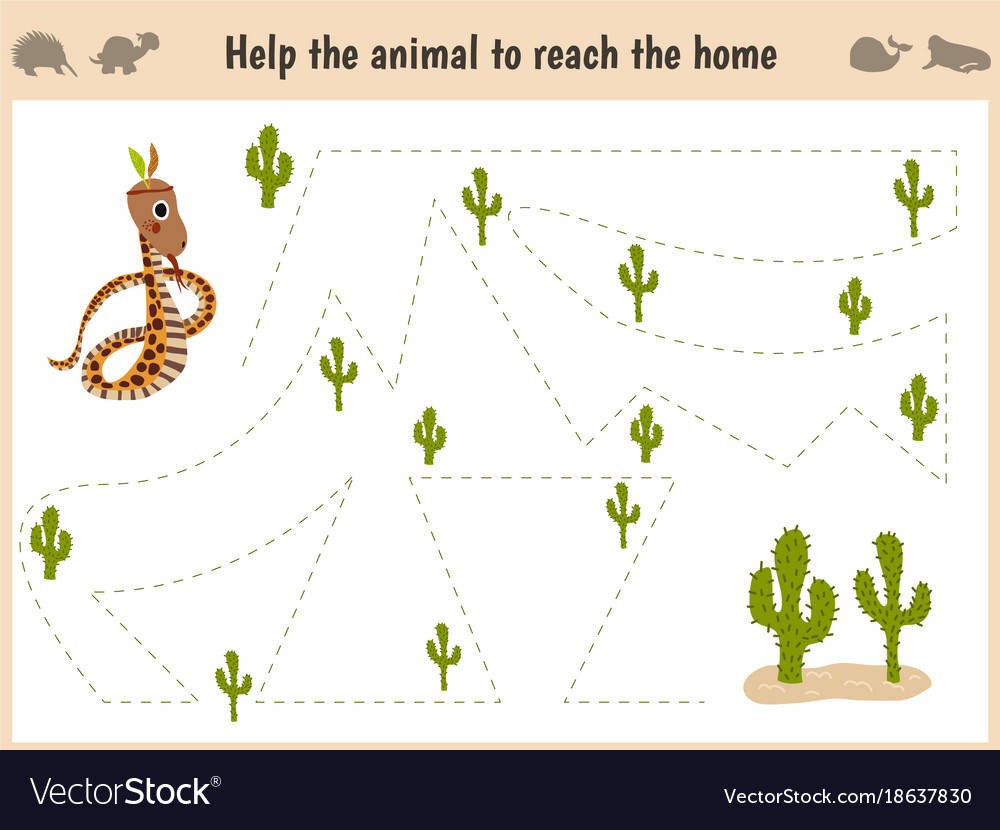 Cartoon of education matching game