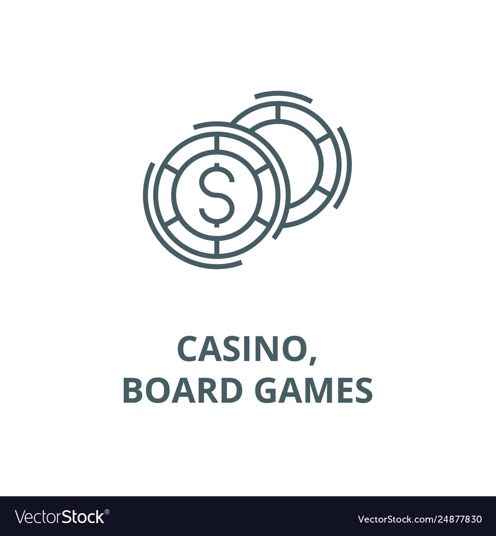 Casinoboard games line icon