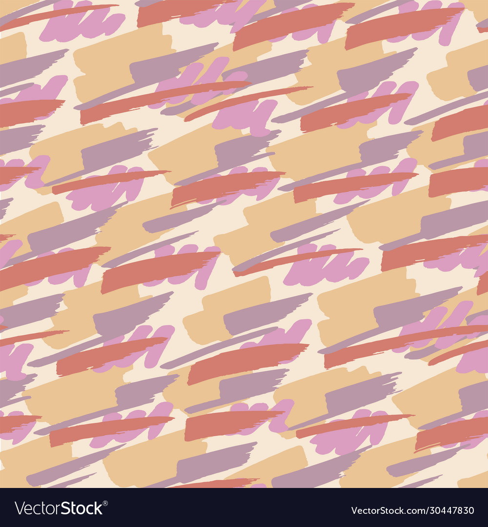 Pastel color abstract stroke seamless pattern vector image Pastel color abstract stroke seamless pattern