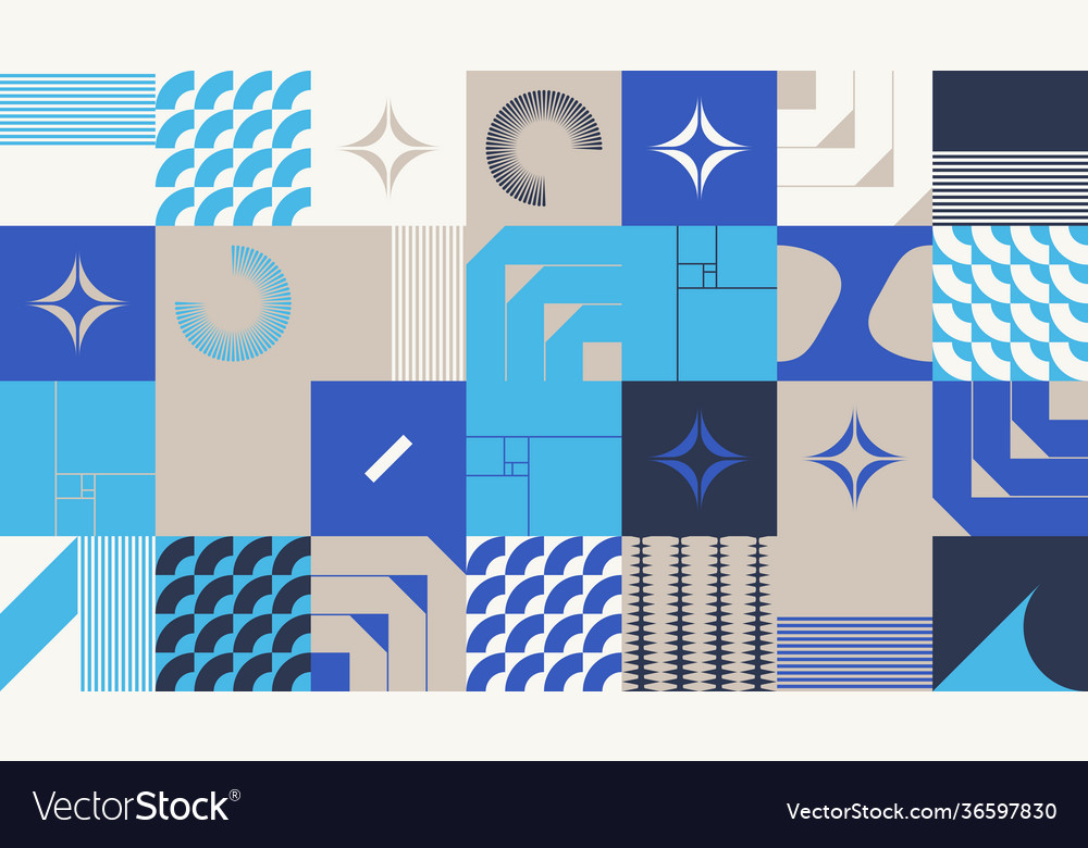 Retro future abstract pattern vector image Retro future abstract pattern