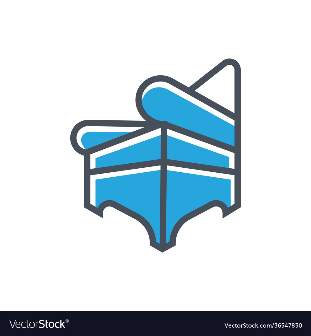 Sofa interior design logo icon