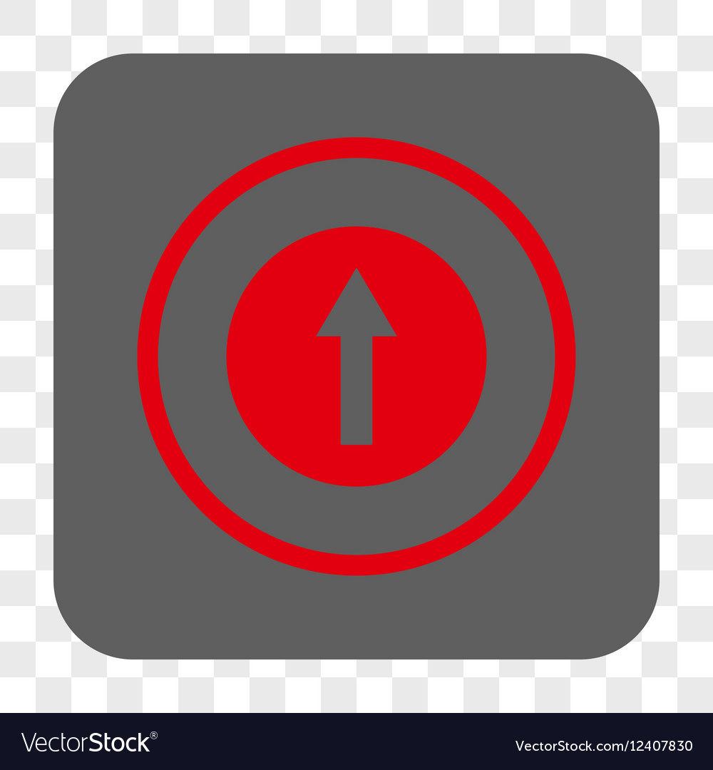 Up rounded arrow square button