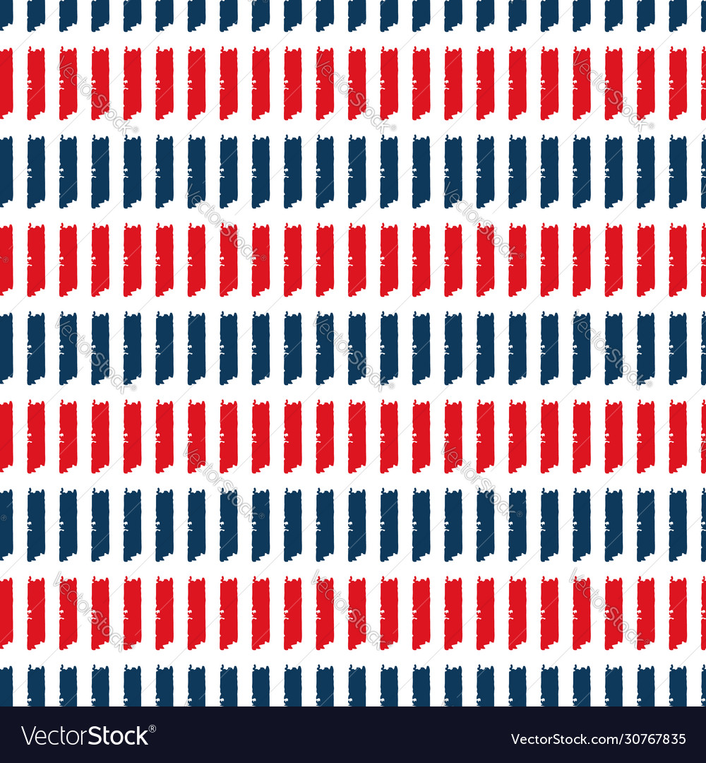 Classic blue and red figures repeat pattern print vector image Classic blue and red figures repeat pattern print