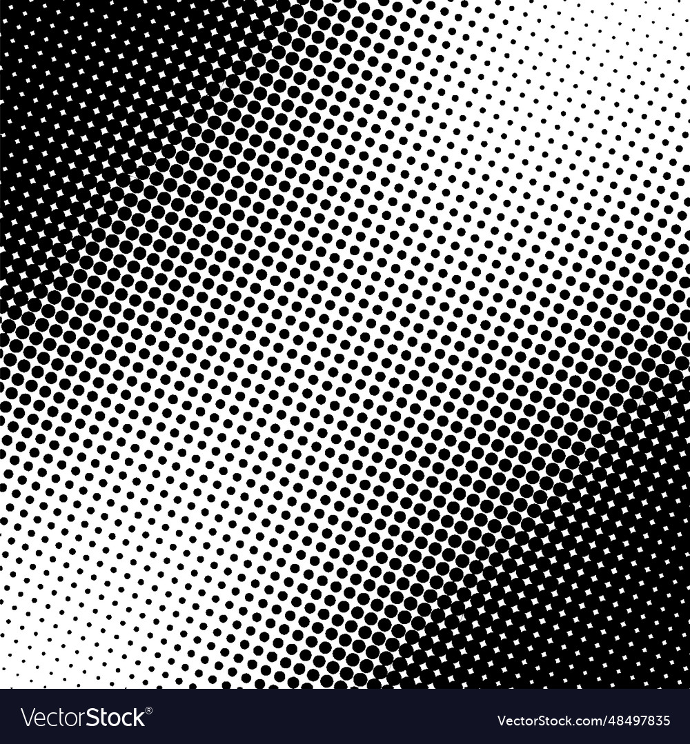 Diagonal gradient black fade texture halftone Vector Image