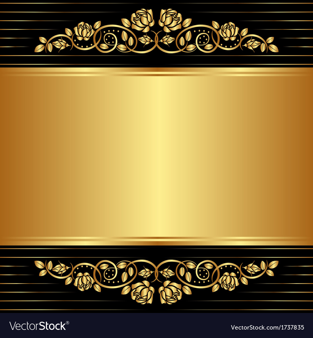 Gold Background Royalty Free Vector Image Vectorstock