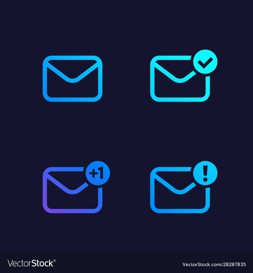 Mail Icon Set - Communication & Notifications