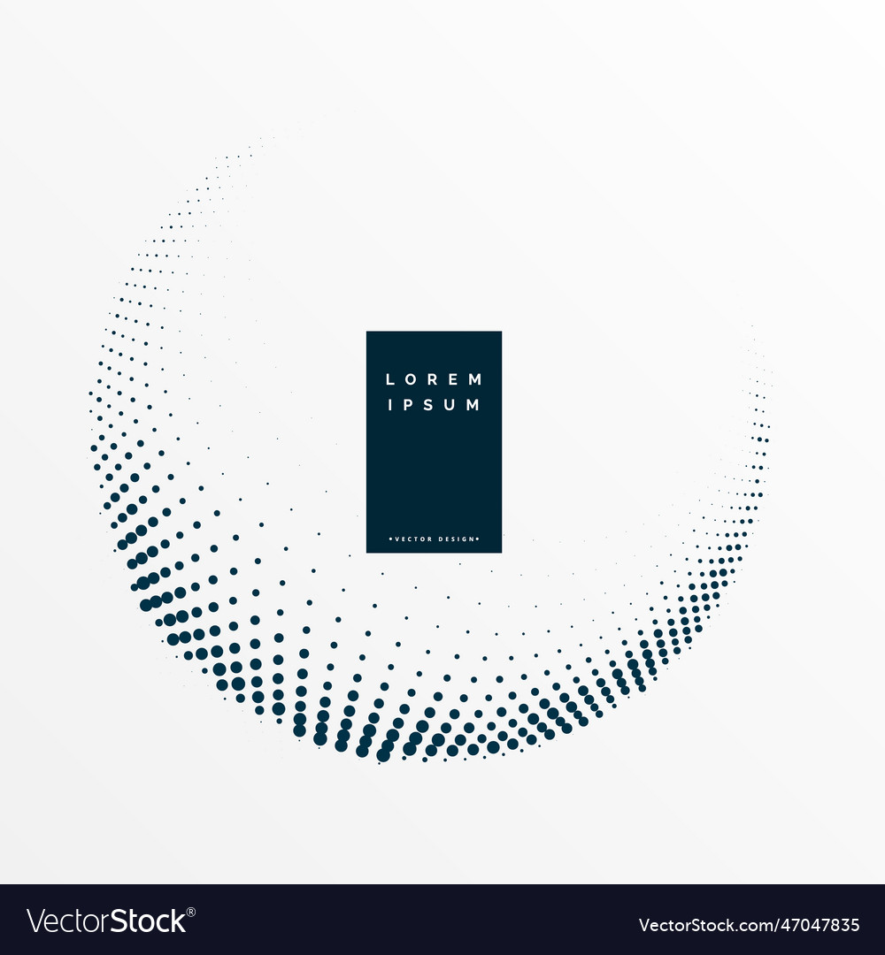 Minimal halftone circular frame background