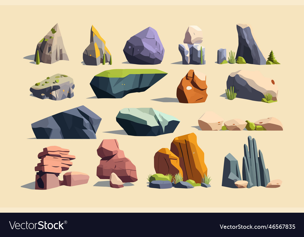 Rock formations with unique shapes and textures